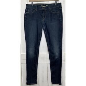 Vince Dark Wash Distressed Stretch Skinny Jeans Adelaide Blue Denim Women’s 30